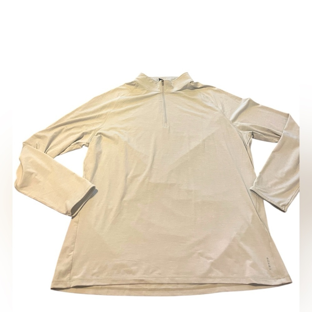 Men's Soybu Light Gray 4-Way Stretch Moisture Wicking 1/4 Zip Shirt XXL